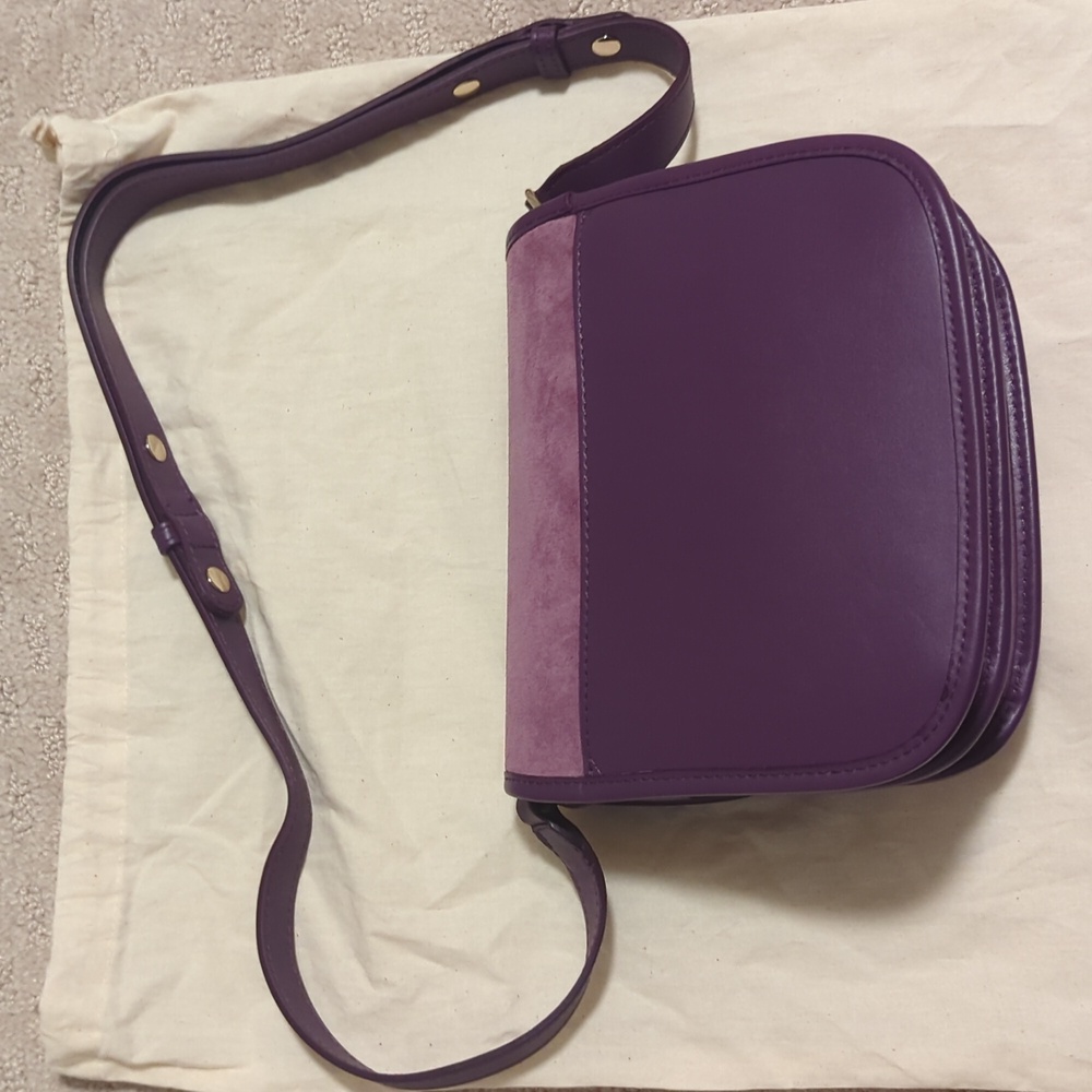 Sezane Romeo bag in Purple Multicolor NWT - Picture 3 of 5